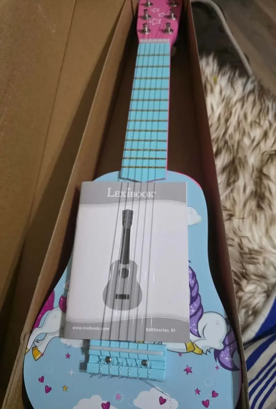 Lexibook My First Wooden Guitar Unicorn 21 Inches